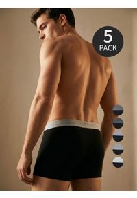 Sinsay - Bokserki Long 5 pack - czarny. Kolor: czarny #1