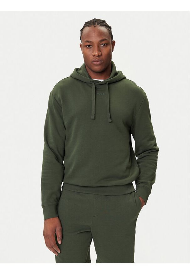 Hugo - HUGO Bluza Dapo 50486478 Zielony Relaxed Fit. Kolor: zielony. Materiał: bawełna