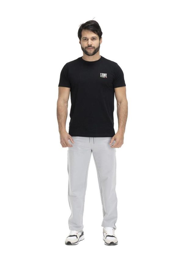 LEONE 1947 APPAREL - Męska koszulka z krótkim rękawem Leone 1947 Apparel. Kolor: czarny. Materiał: tkanina. Długość rękawa: krótki rękaw. Długość: krótkie. Sport: fitness