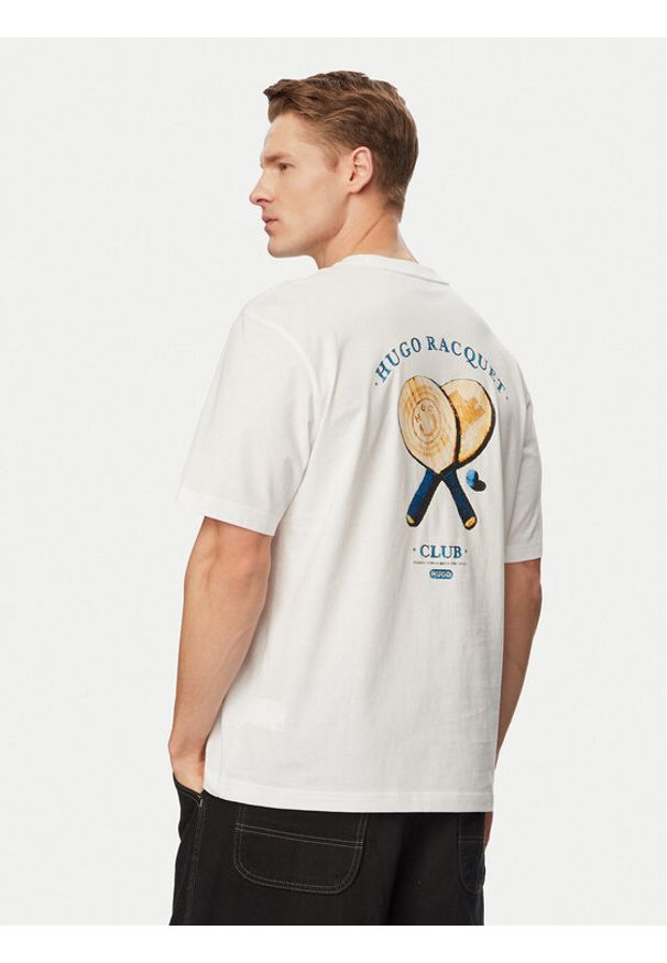 Hugo - HUGO T-Shirt Nulaxo 50560093 Kremowy Regular Fit. Kolor: kremowy