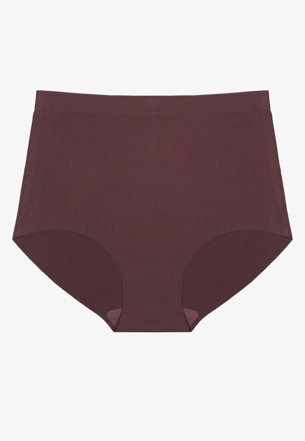 Renee - Ciemnofioletowe Bezszwowe Majtki High Waist Navorila. Stan: podwyższony. Kolor: fioletowy