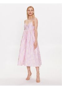 Custommade Sukienka koktajlowa Kornelia 999395467 Różowy Regular Fit. Kolor: różowy. Materiał: syntetyk. Styl: wizytowy #1