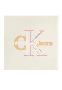 Calvin Klein Chusta Monolo K60K611603 Beżowy. Kolor: beżowy. Materiał: bawełna