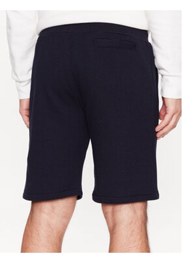 Guess Szorty sportowe Aldwin Z2YD04 KAIJ1 Granatowy Slim Fit. Kolor: niebieski. Materiał: bawełna. Styl: sportowy