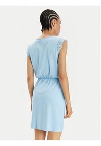 Vero Moda Sukienka letnia Emily 10305216 Błękitny Regular Fit. Kolor: niebieski. Materiał: bawełna. Sezon: lato #6