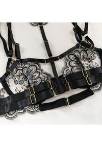 Intica - Koronkowy komplet bielizny z regulowanymi ramiączkami Asiya. Kolor: czarny. Materiał: koronka. Wzór: koronka #8
