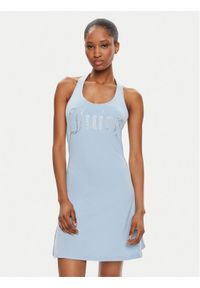 Juicy Couture Sukienka letnia Hector JCWED24311 Błękitny Slim Fit. Kolor: niebieski. Materiał: bawełna. Sezon: lato