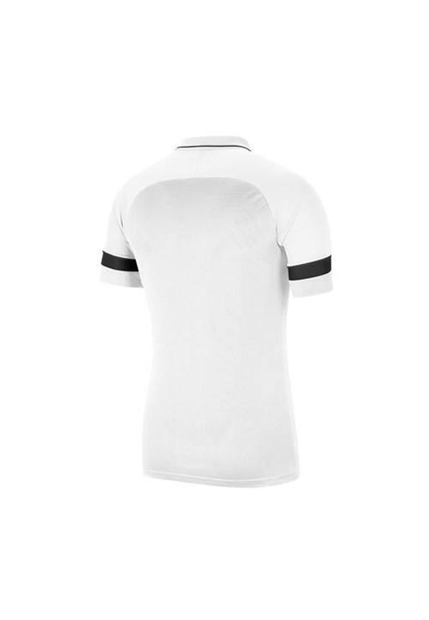 Koszulka sportowa chłopięca Nike JR Academy 21. Typ kołnierza: polo. Kolor: biały