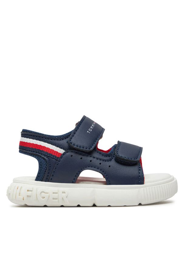 TOMMY HILFIGER - Tommy Hilfiger Sandały T1B2-33423-1591 M Niebieski. Kolor: niebieski