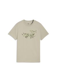 Puma - Młodzieżowa koszulka Essentials Camo PUMA. Kolor: beżowy. Sport: joga i pilates #1