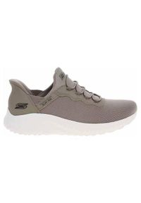 skechers - Buty do chodzenia damskie Skechers 117500TPE. Zapięcie: sznurówki. Kolor: szary. Materiał: materiał. Szerokość cholewki: normalna. Sport: turystyka piesza