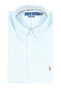 Polo Ralph Lauren Koszula Classics 710784299011 Błękitny Slim Fit. Typ kołnierza: polo. Kolor: niebieski. Materiał: bawełna #6