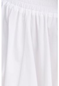 MICHAEL Michael Kors spódnica MS1701GF4C kolor biały midi rozkloszowana. Kolor: biały. Materiał: tkanina, bawełna, poliester #3