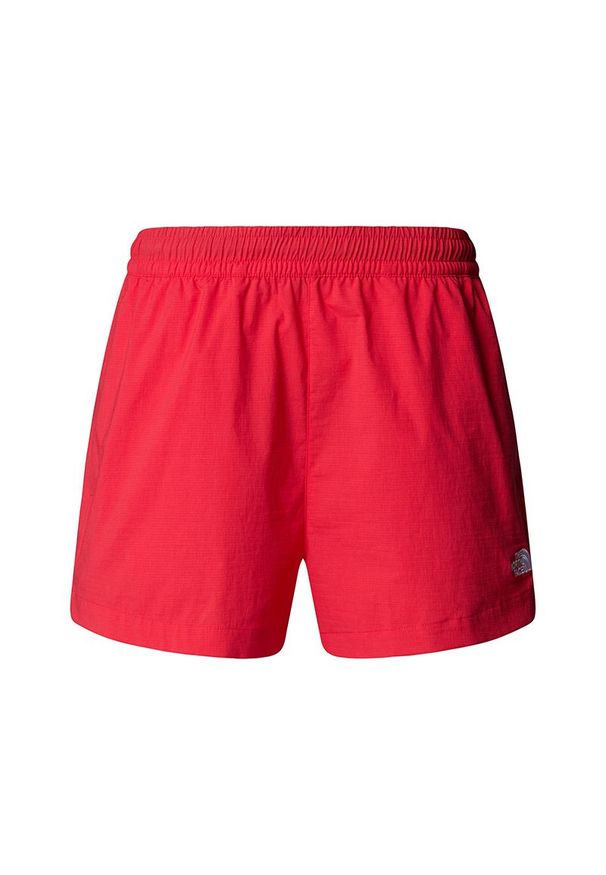 Spodenki damskie The North Face Class V Pathfinder Pull 0A8BJ16IE1 - czerwone. Kolor: czerwony. Materiał: nylon, tkanina, elastan, materiał. Wzór: aplikacja