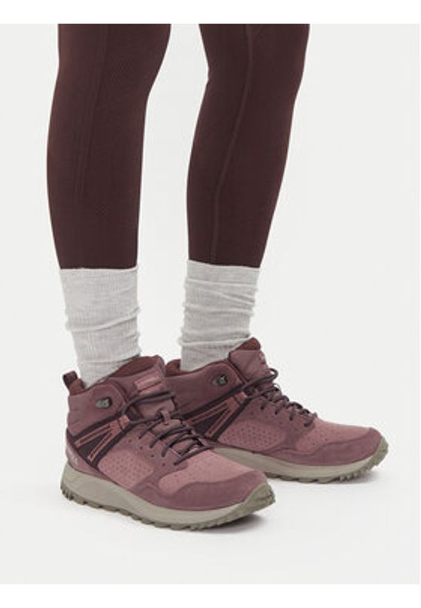 Merrell Trapery Wildwood Mid Ltr Wp J068104 Bordowy. Kolor: czerwony. Materiał: zamsz, skóra