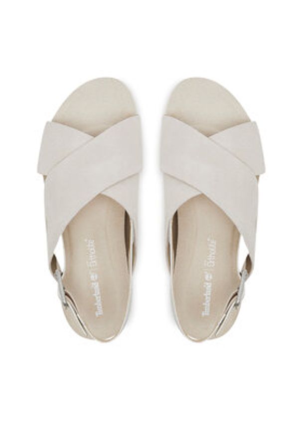 Timberland Sandały TB0A41PQF481 Écru. Kolor: kremowy. Materiał: skóra, zamsz