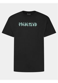 Primitive T-Shirt Bright PAPFA2303 Czarny Regular Fit. Kolor: czarny. Materiał: bawełna
