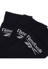 Reebok Zestaw 3 par wysokich skarpet unisex R0367-SS24 (3-pack) Czarny. Kolor: czarny. Materiał: materiał