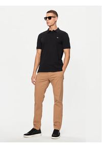 GANT - Gant Polo Shield 2220 Czarny Slim Fit. Typ kołnierza: polo. Kolor: czarny. Materiał: bawełna