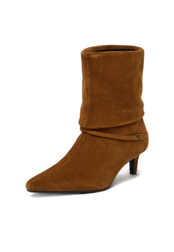 Gino Rossi Botki EO-DIUNA-120056 Brązowy. Kolor: brązowy. Materiał: zamsz, skóra