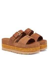 Ugg Klapki W Aubrey Slide 1167451 Brązowy. Kolor: brązowy. Materiał: zamsz, skóra #3