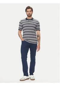 Pierre Cardin Polo C5 21414.2115 Granatowy Slim Fit. Typ kołnierza: polo. Kolor: niebieski. Materiał: bawełna #4