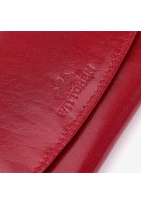 Wittchen - Damski portfel z gładkiej skóry na zatrzask średni czerwony. Kolor: czerwony. Materiał: skóra. Wzór: gładki #6