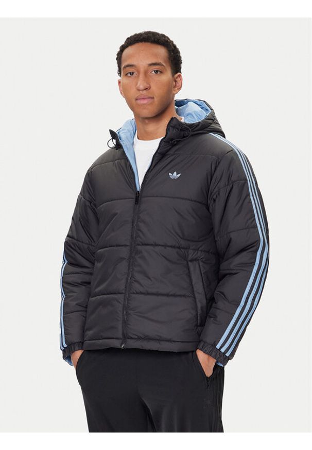 Adidas - adidas Kurtka zimowa adicolor Reversible JW5846 Czarny Regular Fit. Kolor: czarny. Materiał: syntetyk. Sezon: zima