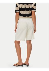 Vero Moda Szorty jeansowe Villa 10326196 Beżowy Regular Fit. Kolor: beżowy. Materiał: bawełna #3