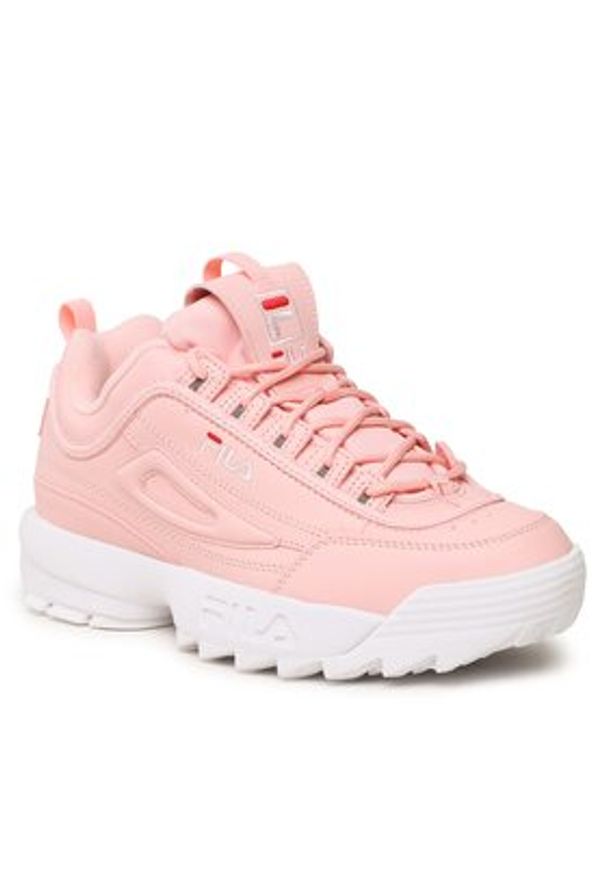 Fila Sneakersy Disruptor Teens FFT0029.40035 Koralowy. Kolor: pomarańczowy. Materiał: skóra