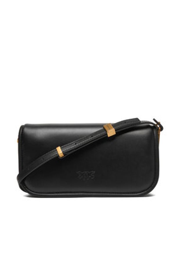 Pinko - PINKO Torebka Love Box Baguette Al 25-26 PLTT 105083 A26L Czarny. Kolor: czarny. Materiał: skórzane