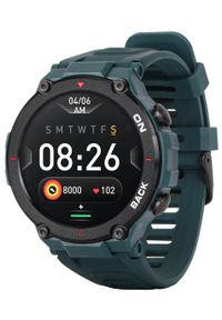 GARETT - Garett GRS zielony. Rodzaj zegarka: smartwatch. Kolor: zielony. Styl: casual, sportowy