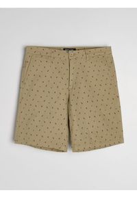 Sinsay - Szorty jeansowe chino - beżowy. Kolor: beżowy #1