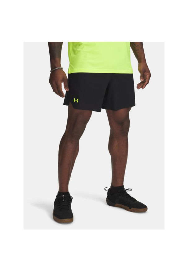 Spodenki krótkie męskie Under Armour Vanish Woven 6in Shorts. Kolor: czarny. Długość: krótkie. Sezon: lato