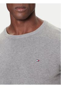 TOMMY HILFIGER - Tommy Hilfiger Sweter MW0MW14748 Szary Regular Fit. Kolor: szary. Materiał: bawełna #5