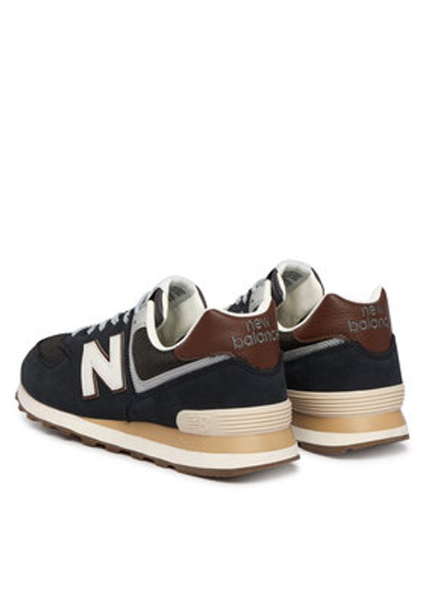 New Balance Sneakersy U5748SB Czarny. Kolor: czarny. Materiał: skóra, zamsz