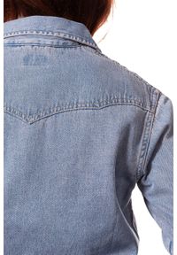 Wrangler - DAMSKA KURTKA JEANSOWA WRANGLER SHACKET PINK TINT W5254LWYX 112129396. Materiał: jeans #5