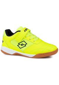 LOTTO - Buty dziecięce sportowe Lotto WHIZZER K. Kolor: biały, żółty, wielokolorowy. Sport: turystyka piesza