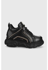 Buffalo buty Cld Corin Chain kolor czarny. Nosek buta: okrągły. Kolor: czarny. Obcas: na platformie