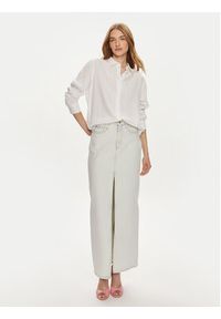 Vero Moda Koszula Linn 10305085 Biały Relaxed Fit. Kolor: biały. Materiał: len, wiskoza