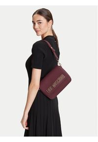 Love Moschino - LOVE MOSCHINO Torebka JC4023PP1NKD0552 Bordowy. Kolor: czerwony. Materiał: skórzane #3