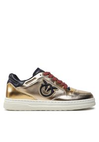 Pinko - PINKO Sneakersy Mandy 01 SS0049 P028 Złoty. Kolor: złoty. Materiał: skóra