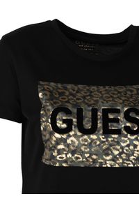 Guess T-Shirt "Jonette" | Q2RI03KAK91 | Kobieta | Czarny. Kolor: czarny. Materiał: bawełna. Wzór: nadruk. Styl: klasyczny, elegancki #3