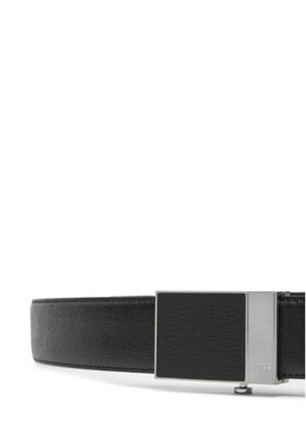 BOSS Pasek Męski 50522766 Czarny. Kolor: czarny. Materiał: skóra