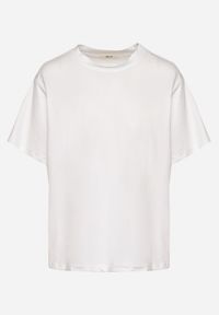 Born2be - Biały Bawełniany Klasyczny T-shirt Kollira. Okazja: na co dzień. Kolor: biały. Materiał: bawełna. Styl: klasyczny #7