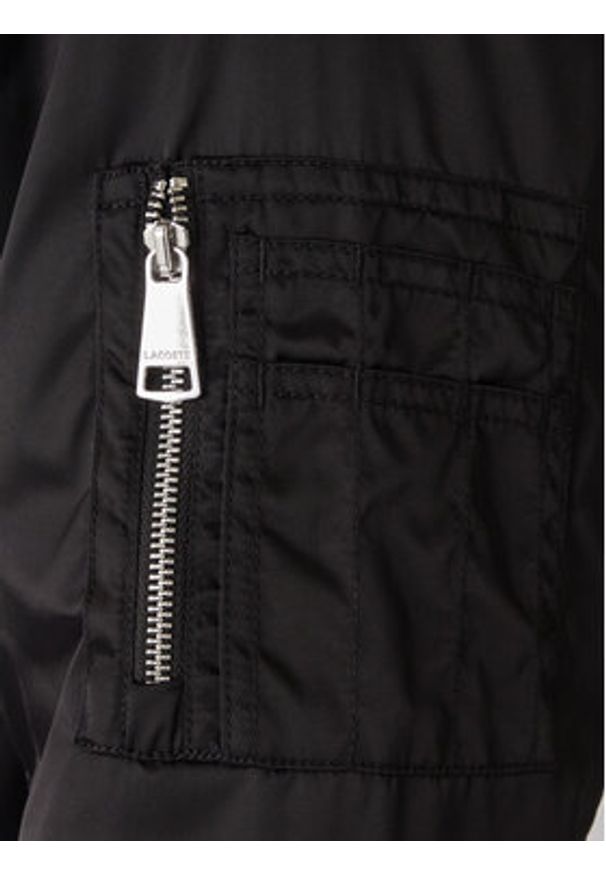 Lacoste Kurtka bomber BH2899 Czarny Regular Fit. Kolor: czarny. Materiał: syntetyk