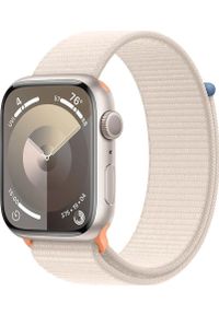 APPLE - Smartwatch Apple Watch 9 45mm GPS Starlight Alu Sport Loop Beżowy (mr983qc/a). Rodzaj zegarka: smartwatch. Kolor: beżowy. Styl: sportowy