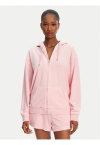 Juicy Couture Bluza Halan JCWAS24342 Różowy Oversize. Kolor: różowy. Materiał: syntetyk