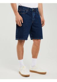 Big-Star - Szorty męskie jeansowe niebieskie Aleksy 508. Kolor: niebieski. Materiał: jeans. Długość: długie. Sezon: lato, wiosna. Styl: wakacyjny, elegancki #6
