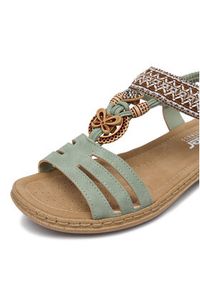 Rieker Sandały CEO-61855-52 Zielony jasny. Kolor: zielony. Materiał: skóra #2